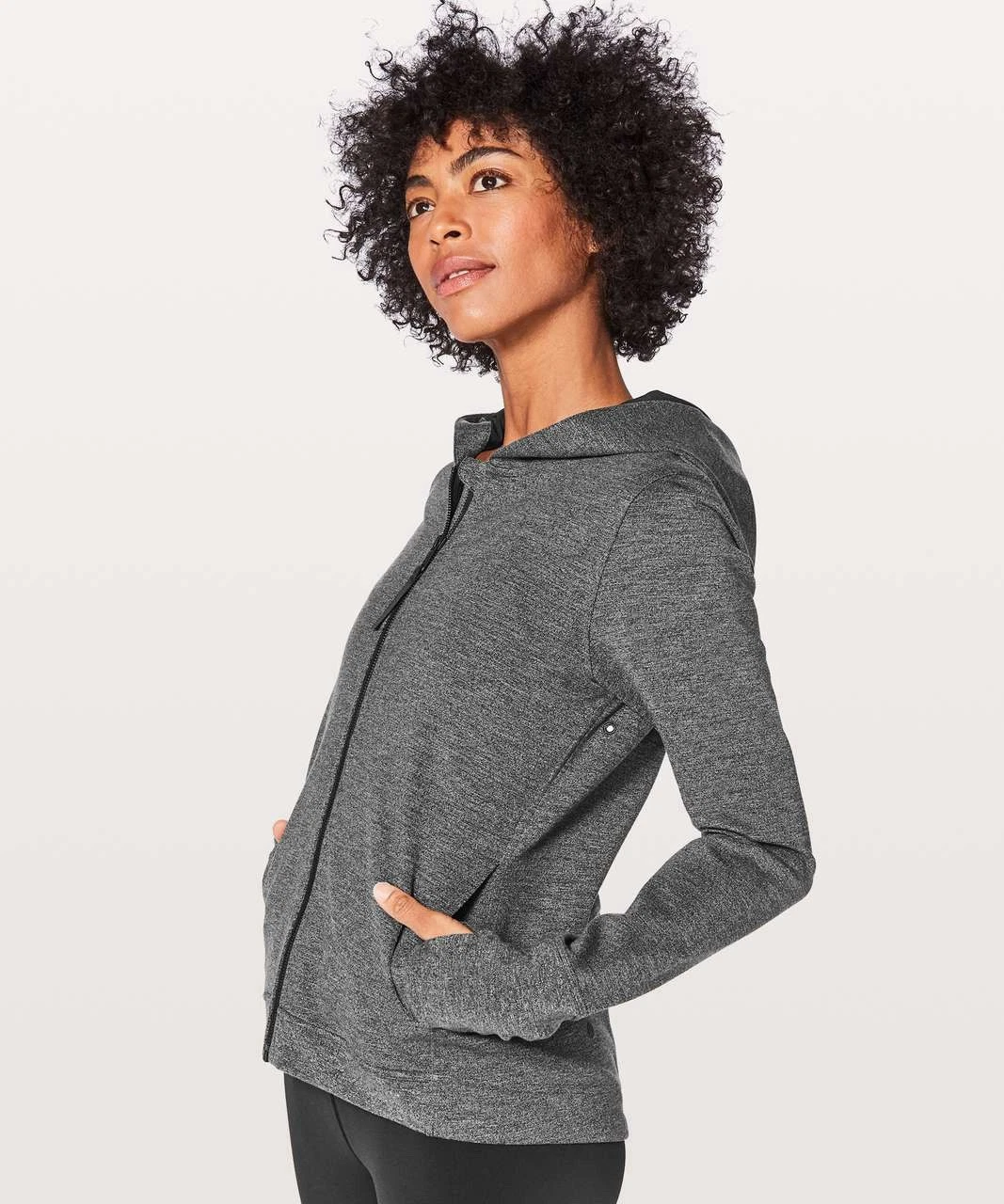 Lululemon City Trek Full Zip Jacket Hoodie Grey Thumbhole Sz 6/M Scuba Poncho
Opens in a new window