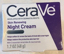 CeraVe Skin Renewing Night Cream 1.7 oz Peptide Complex Niacinamide