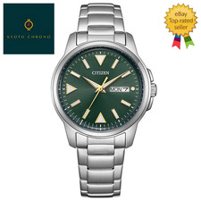 Citizen BM8180-71W Eco-Drive Green Dial Stainless Steel Men s Watch Japan New