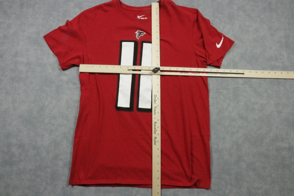 Camiseta de los Atlanta Falcons para hombre mediana NFL fútbol americano Nike jugador 11 Julio Jones camiseta Foto 3 de 4