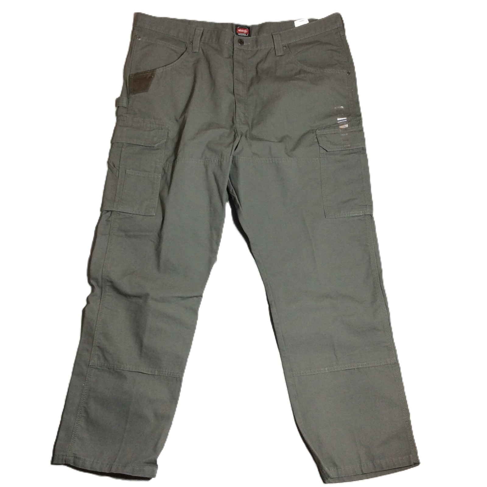 Wrangler Workwear Men's Ranger Relaxed Fit Cargo Pants 42 x 32 Gray Ripstop NWT