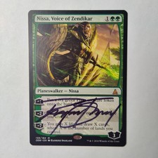 MTG Nissa, Voice of Zendikar Oath of the Gatewatch - Signed by Raymond Swanland