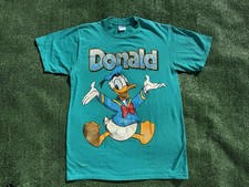 Vintage Disney Donald Duck Teal T-Shirt Made In USA Size Medium