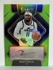 MIKE CONLEY Auto 99/99 Panini 2021 Select Signatures Neon Green Prizm #SG-MCL