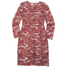 Vintage Dolce & Gabbana Floral Lace Long Sleeve Dress Womens Size M