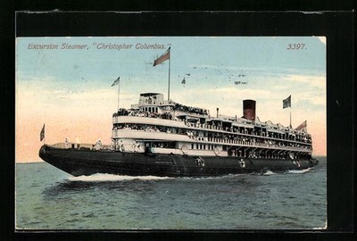 Ansichtskarte Excursion Steamer Christopher Columbus 