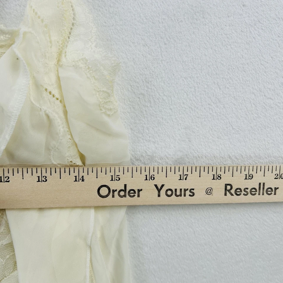 Victoria's Secret Camisola Mujer Grande Marfil Encaje Babydoll Gasa Lencería NUEVO Foto 4 de 4