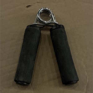 Black Metal Rubber Hand Gripper for Gym & Training Unisex Adults