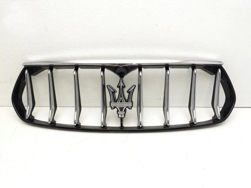 2017-2024 Maserati Levante Front Bumper Radiator Grille Black Chrome New