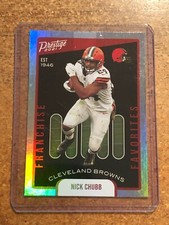 2021 Panini Prestige Football # FF-5 Franchise Favorites Nick Chubb
