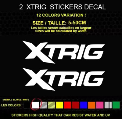 2 X TRIG Sticker Genuine Decal Sticker WATERPROOF STICKERS