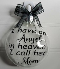 Heaven Angel Memorial Gift - In Loving Memory Christmas Ornament Mom Dad Funeral