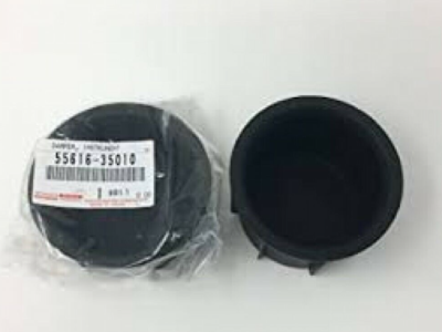 2-Pack Console Cup Holder Inserts For 2007-2014 Toyota FJ Cruiser – Rubber, Leak-Proof, Black, OEM 55616-35010