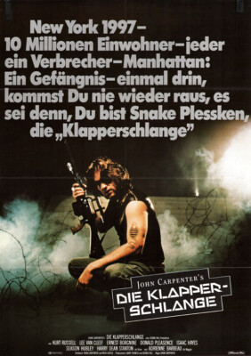 Die Klapperschlange ORIGINAL A1 Kinoplakat Kurt Russell / Lee Van Cleef / Hayes