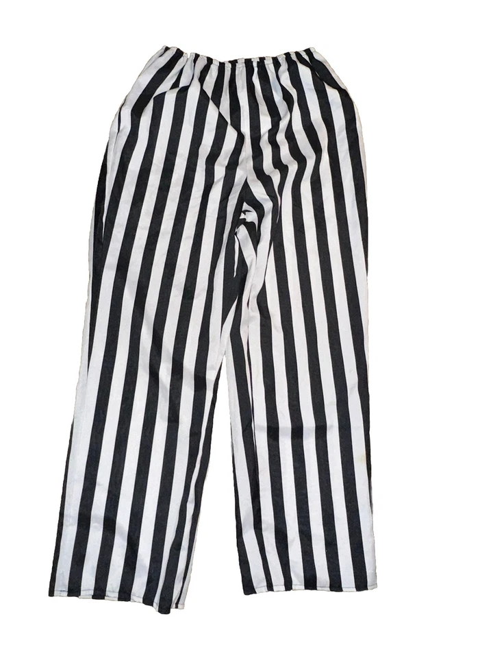 Disfraz Beetlejuice Traje Adulto Halloween Hombres Mujeres Talla Pequeña Nuevo Sin Etiquetas Conjunto de 2 Piezas Foto 4 de 4