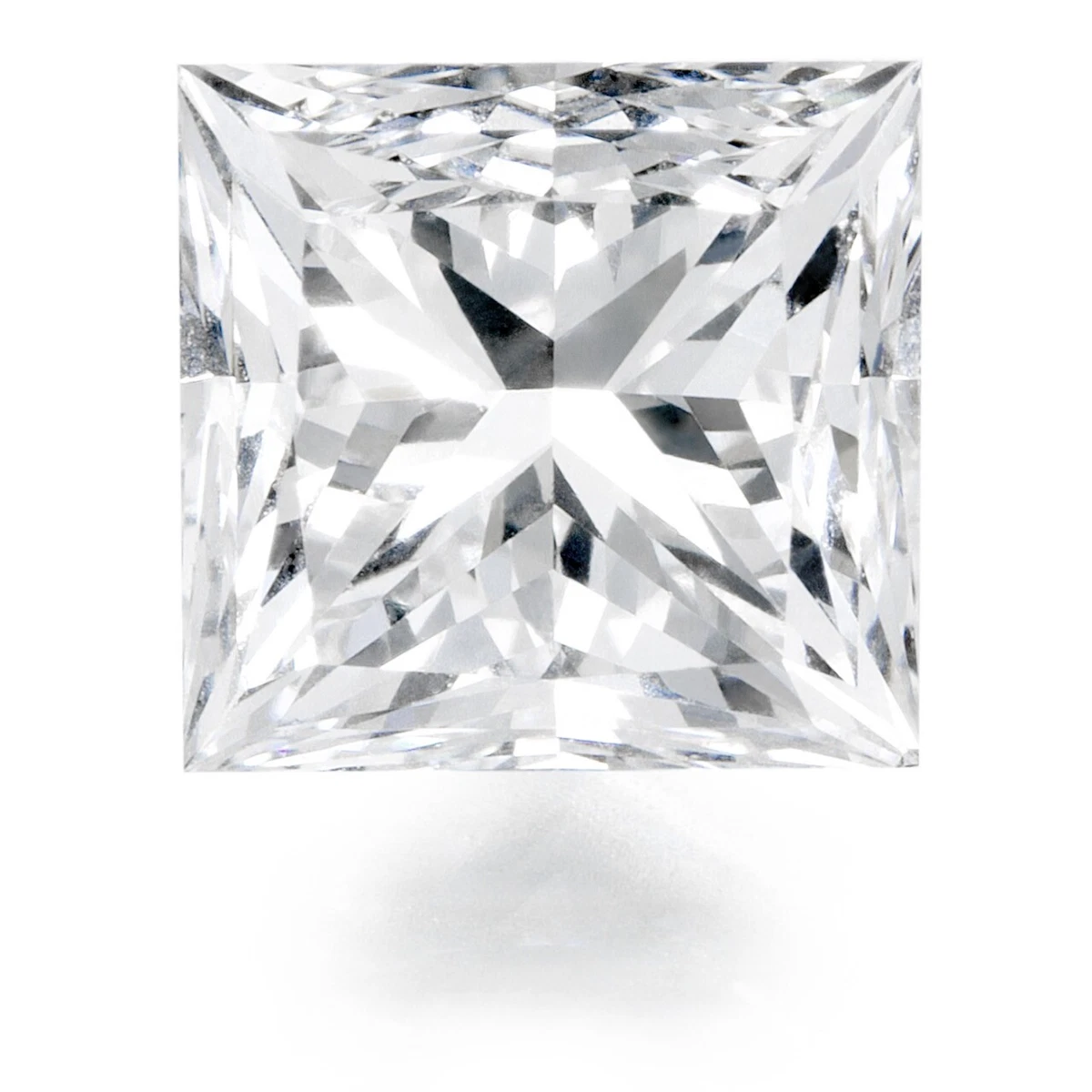 Loose Princess Cut Genuine 1.5 Ct Forever Brilliant Moissanite 6.5MM Diamond