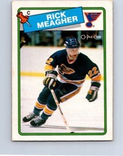 VINTAGE HOCKEY CARD O-PEE-CHEE 1988 ST.LOUIS BLUES RICK MEAGHER  NO155