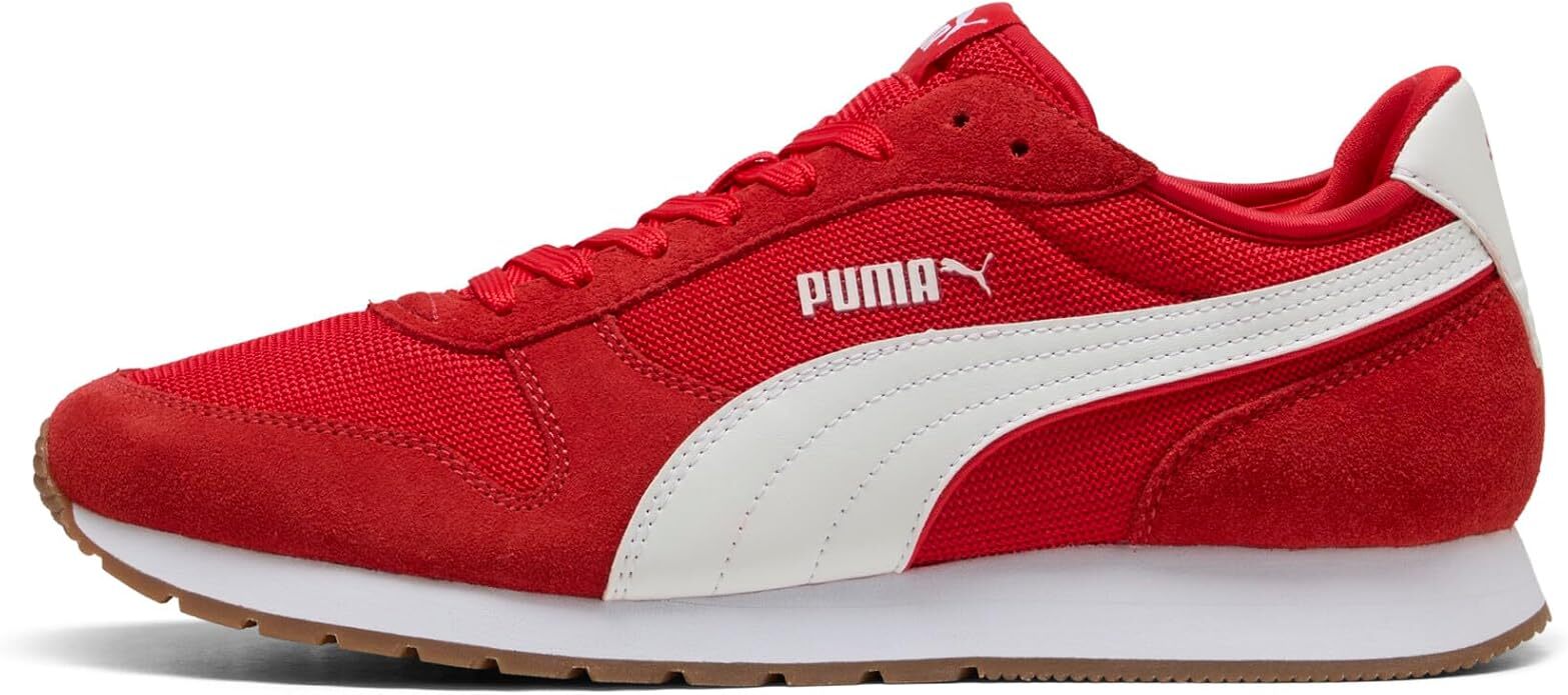 Мужская куртка Puma ST Miler на все времена, красная/белая-резинка (401622 09)