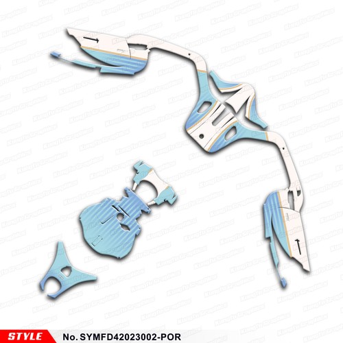 Pegatina de vinilo personalizada para motocicleta para SYM FIDDLE4 2020 2021 2022 2023 - Imagen 9 de 17