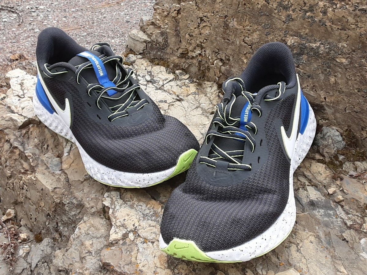 NIKE Revolution 5 EXT Running Shoes Sneakers Gray blue Men display picture 3