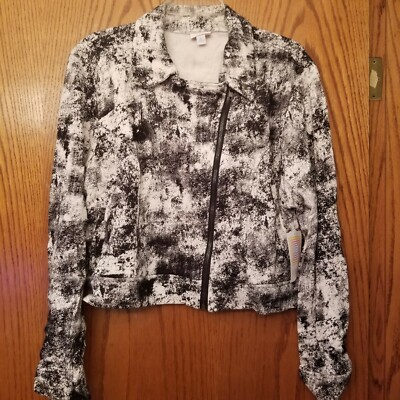 Lularoe Presley Jacket XL Black White NWT