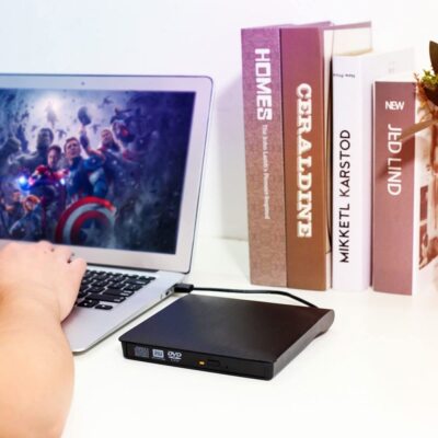 Externes CD/DVD Laufwerk USB 3.0, Tragabar Brenner CD, USB Portable CD Type-C