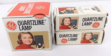3 Quartzline Lamp for Projectors EKG 1  DVY 2  NOS Vintage GE Bulbs