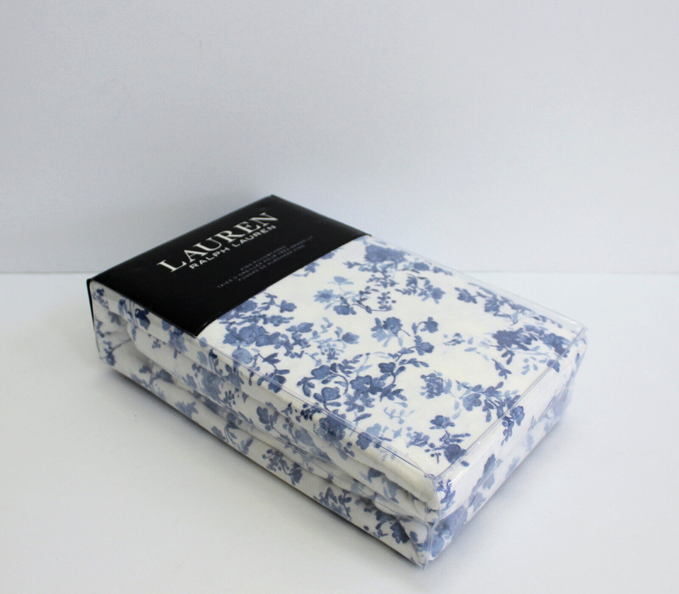 Lauren Ralph Lauren Rhyne Floral 2Pack Flannel King Pillowcases White