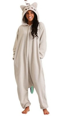 Adult Pusheen Pajamas Costume Cosplay Unicorn Cat Kigurumi 1Pc