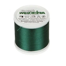 Madeira Rayon Thread size 40 weight 200 meters 2 rolls Forest Green B001K54VTU 