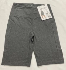 RBX 9” Cotton Spandex Bike Short W/ Side Pkts “Size Small” Charcoal Heather NEW!