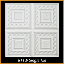 DIY Decor Glue-up Styrofoam Ceiling Tile 20 in x 20 in R11W 56/Lot (147.84 S/F)