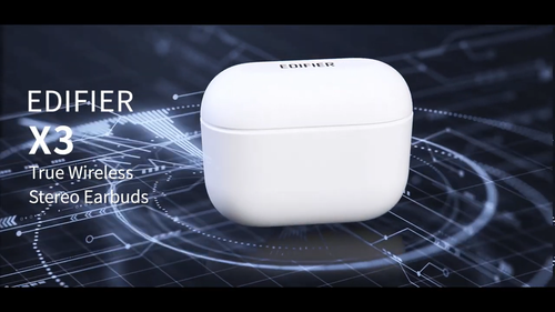 Edifier X3 True Wireless Bluetooth 5.0 Ohrhörer/Qualcomm AptX/Kopfhörer/Weiß - Video 1 von 1