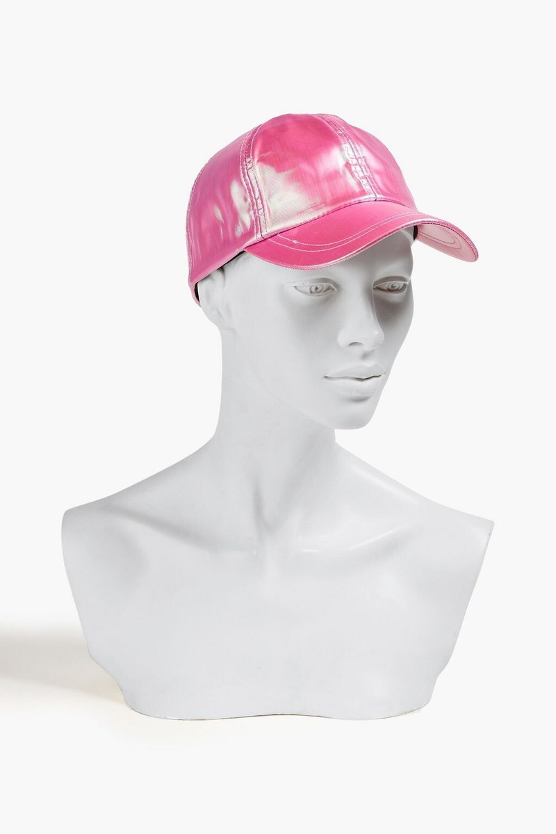 EUGENIA KIM Holographic Woven Baseball Cap NWT Hot Pink One  display picture 2