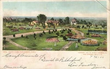 Crapo Park Birds Eye View Burlington Iowa IA UDB 1906 VTG P132