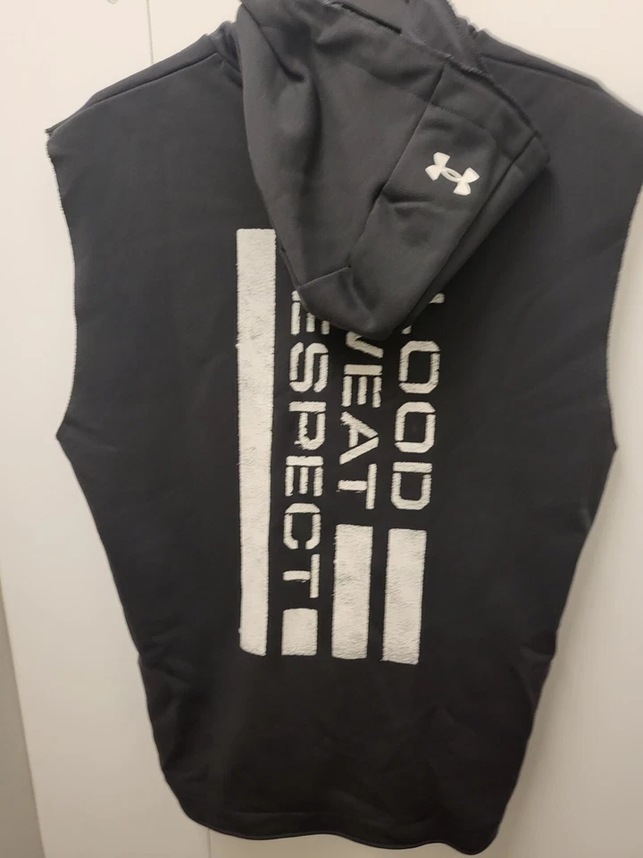Under Armour Fitness Men's Project RockTerry Printed Sleeveless Hoodie 1376323 - Image 2 of 2