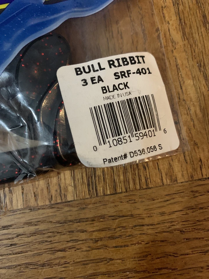 Stanley Ribbit SRF-401 FishBait Bull Ribbit черный - 1 упаковка из 3 шт. - СОВЕРШЕННО НОВЫЙ - ДОСТАВКА 24 ЧАСА - Изображение 3 из 4