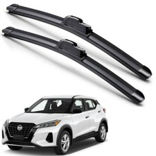 For 2018-2024 Nissan Kicks Windshield Wiper Blades J-HOOK Hybrid Silicone