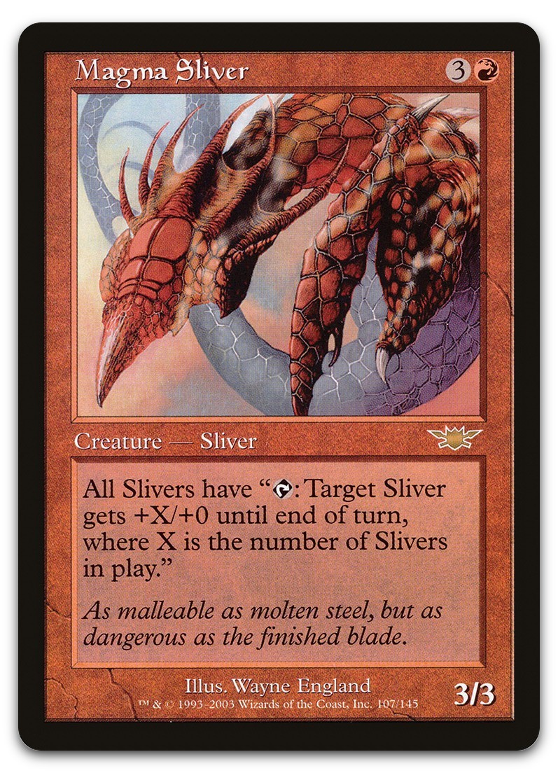 Magma Sliver #107 (NM) Legions LGN Magic MTG
