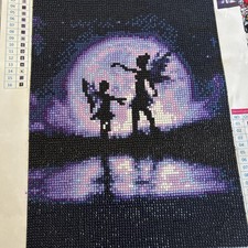 Completed Diamond Art  under The Moon  Unframed/unsealed