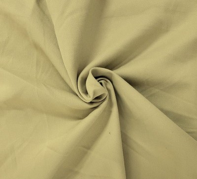 Khaki #2 100% Prewashed Cotton Bull Denim Fabric by the Yard 360 GSM 4/22