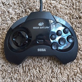 SEGA Saturn MK-80000A Black Console with Controller, Cables, Cartridge Input 🔥