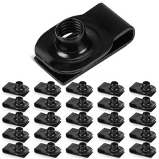 25 Pcs Extruded U Type Nuts Bumper Fender U Style Clip on Nut Extruded U Style