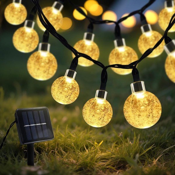 Solar Lichterkette 8M 40 LED Wetterfest IP65 Wasserdicht FüR Balkon Garten-image