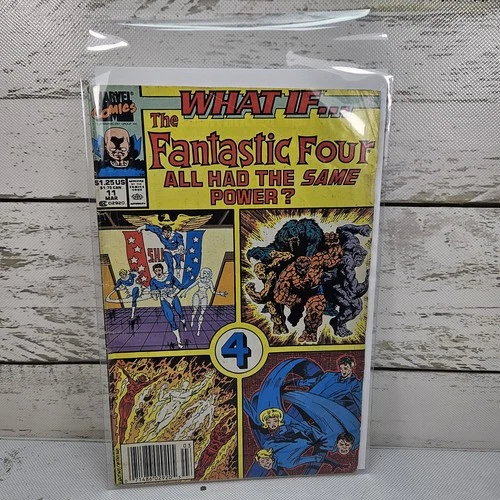 Marvel Comics What If #11 1990 Vol. 2 Fantastic Four Vintage Comic Book Sleeved