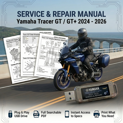 YAMAHA TRACER 9 GT GT+ 2024 2025 2026 SERVICE REPAIR SHOP MANUAL