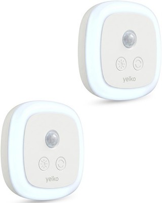 YELKO Motion Sensor Night Light with Dusk to Dawn Mini, Cool White-6000K