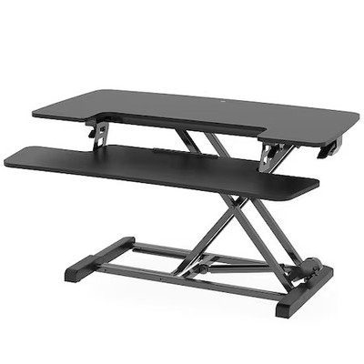 Flexispot M7-E-35B Standing Desk Converter, Black, 33 Lb Cap.