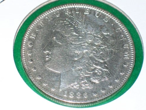 1886 o morgan silver dollar bu