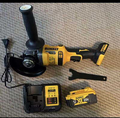 #ad DeWalt DCG414 20V Brushless ANGLE GRINDER DCB206 BATT amp; CHARGER USA SHIP L@@K $124.99